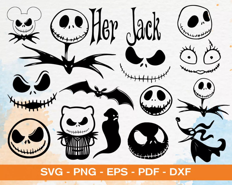 Jack Skellington SVG, Nightmare Before Christmas SVG, Before Christmas Cricut Designs, Halloween SVG