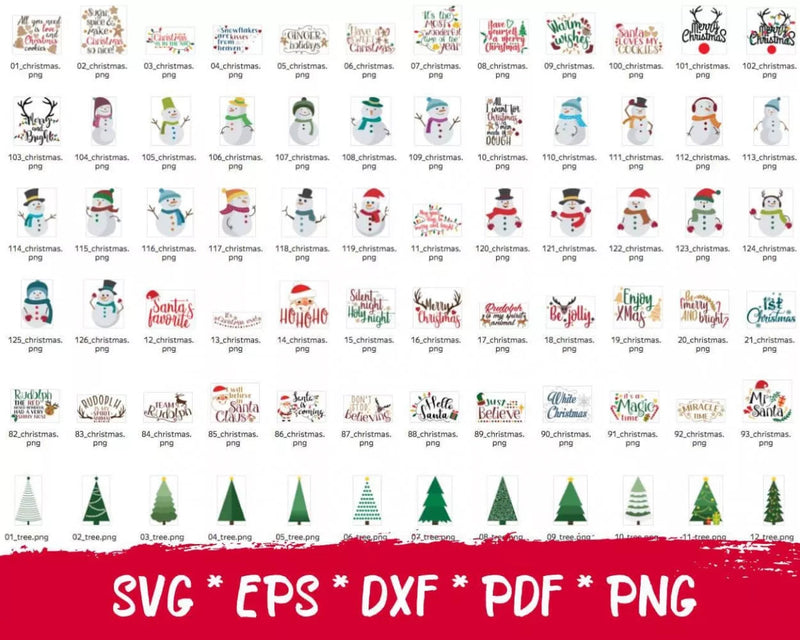 Christmas SVG Bundle 600+ Files For Cricut & Silhouette
