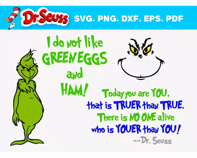 Dr Seuss SVG, Dr Seuss SVG For Cricut & Silhouette, Dr Seuss PNG Transparent, Dr Seuss Clipart