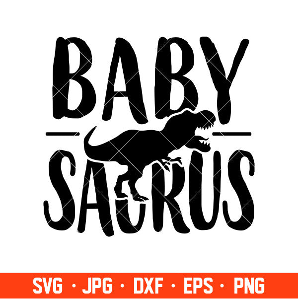 Baby Saurus Svg, Dinosaur Svg, Dino Svg, Cricut, Silhouette Cut File