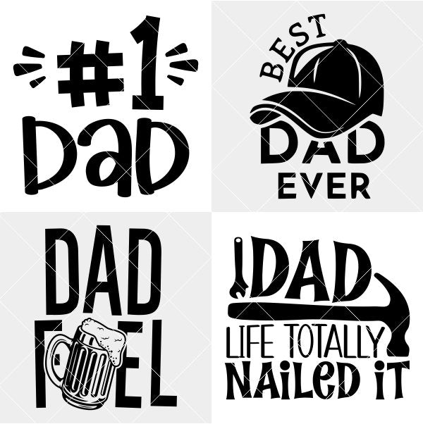 Father’s Day Bundle Svg, Dad Life Svg, Father’s Day Svg, Best Dad Svg, Cricut, Silhouette Vector Cut File