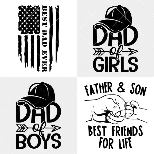 Father’s Day Bundle Svg, Dad Life Svg, Father’s Day Svg, Best Dad Svg, Cricut, Silhouette Vector Cut File