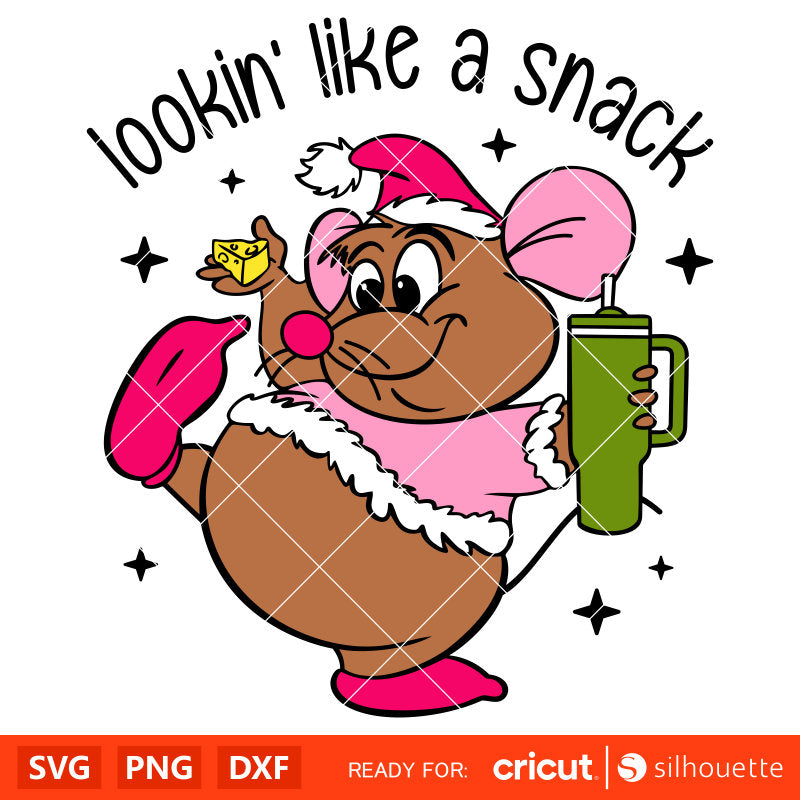 Lookin’ Like A Snack Gus&nbsp;Svg, Christmas Svg, Disney Christmas Svg, Santa Claus Svg, Cricut, Silhouette Vector Cut File