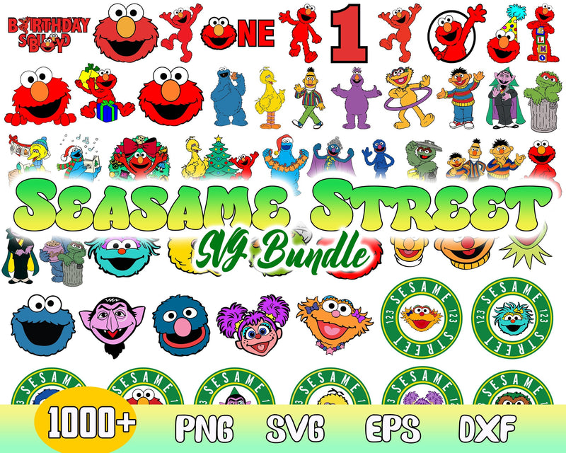 1000+ Sesame street svg designs, Fun Disney bundle, Disney svg bundle, Sesame street vg and for cricut files, Sesame street Svg clipart