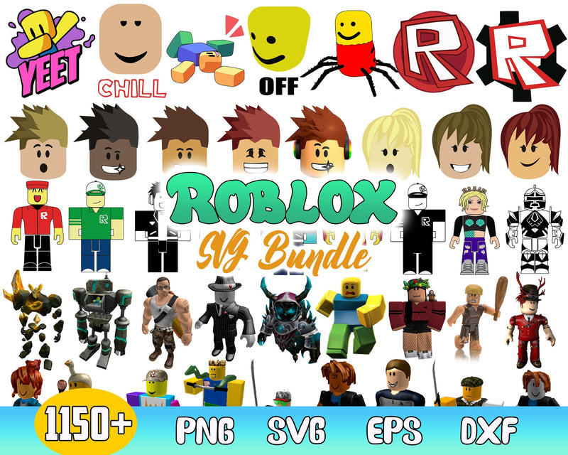 1150+ Roblox Svg Roblox Clip art svg, Roblox Font, Roblox Bundle, Roblox Paper svg