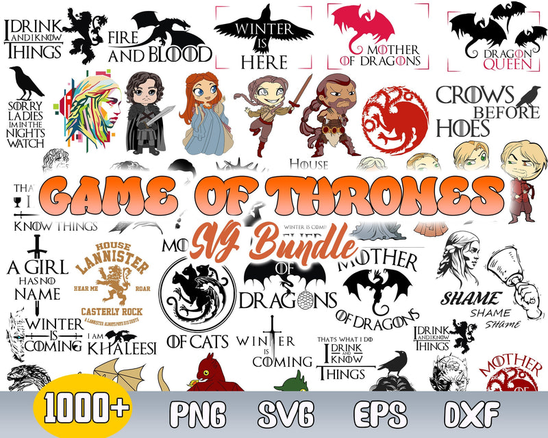 1000+ Game Of Thrones svg, Game Of Thrones Big Bundle svg