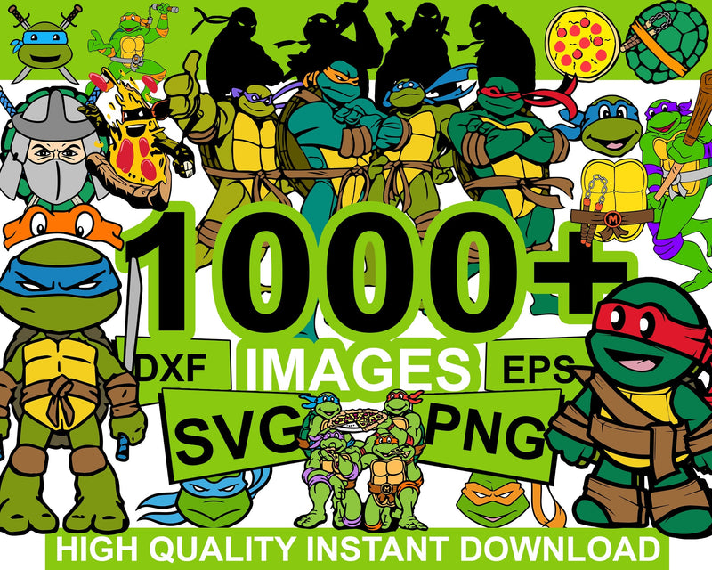 1000+ Ninja Turtles SVG Bundle 3.0