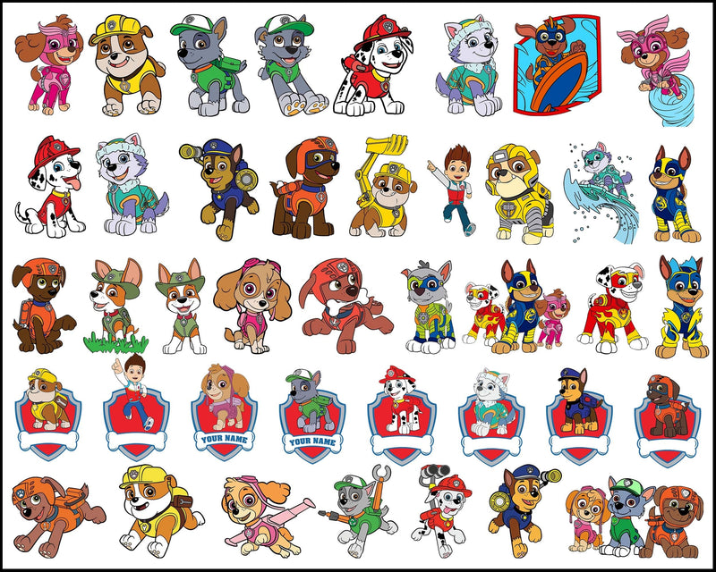 1000+ Paw Patrol SVG new Bundle, Bundle svg, eps, png, dxf