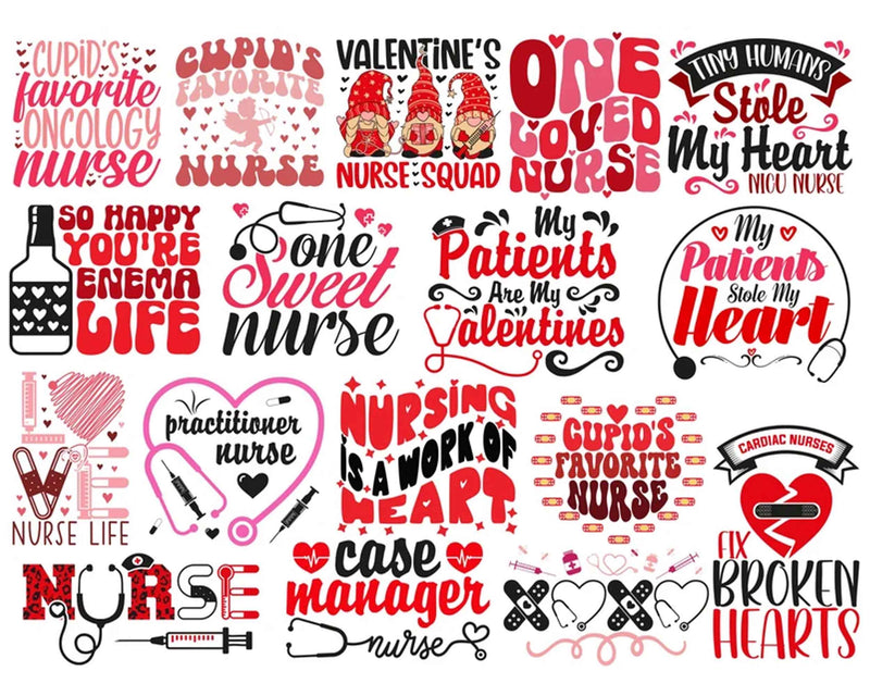 100+ Valentines Day Svg Png Bundle, Valentine Nurse Svg, Valentine Mom Svg, Teacher Valentine Svg, Funny Anti Valentine Cricut Sublimation Design