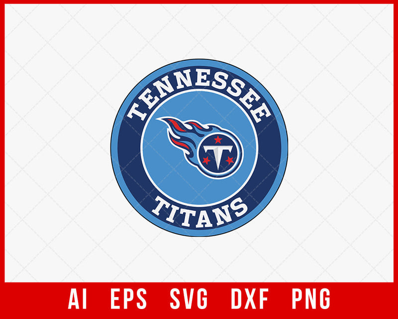 Tennessee Titans Logo Clipart Sticker Print SVG Cut File for Cricut Digital Download