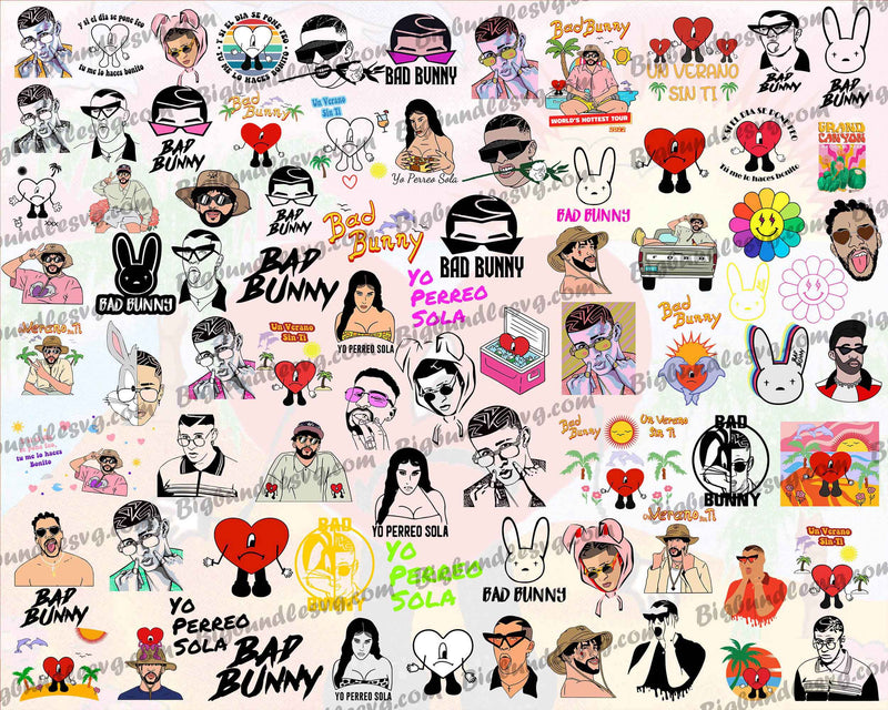 1200+ Bad Bunny Halloween, Bad Bunny Horror SVG, Bad Bunny Png, Halloween Png, Digital horror download.