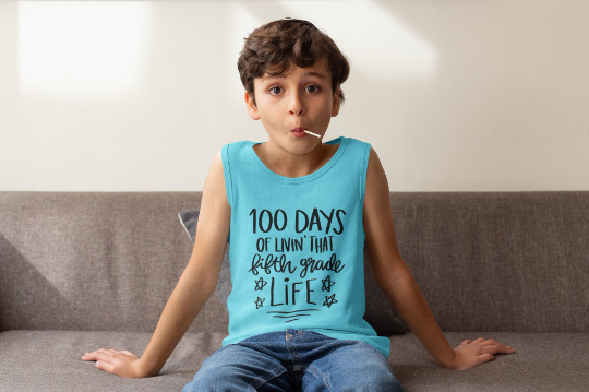 100 Days of School in Fifth Grade SVG