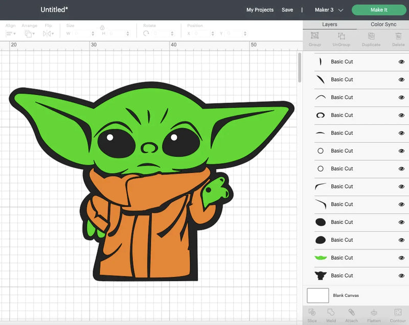 Baby Yoda Clipart Bundle, PNG & SVG Cut Files for Cricut / Silhouette