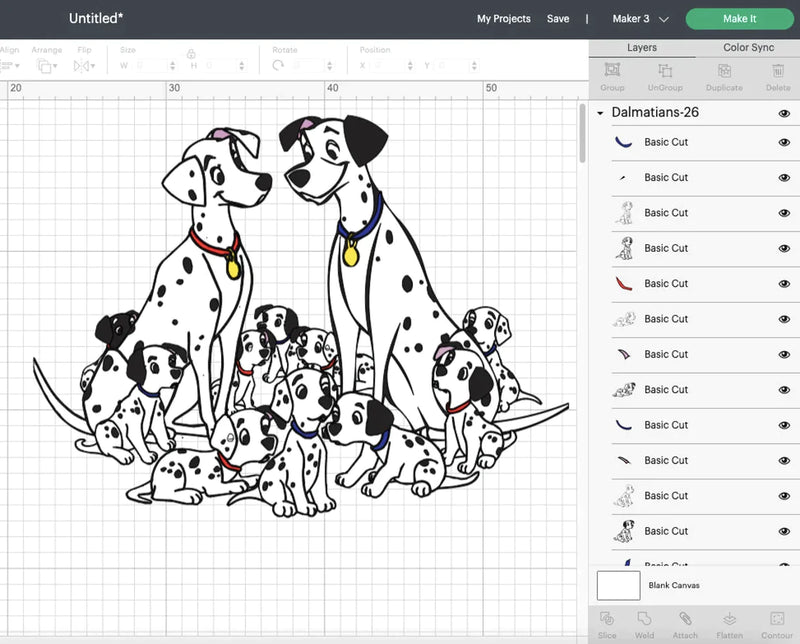 Dalmatians PNG & SVG Bundle, 64 Files For Cricut & Silhouette (v1)