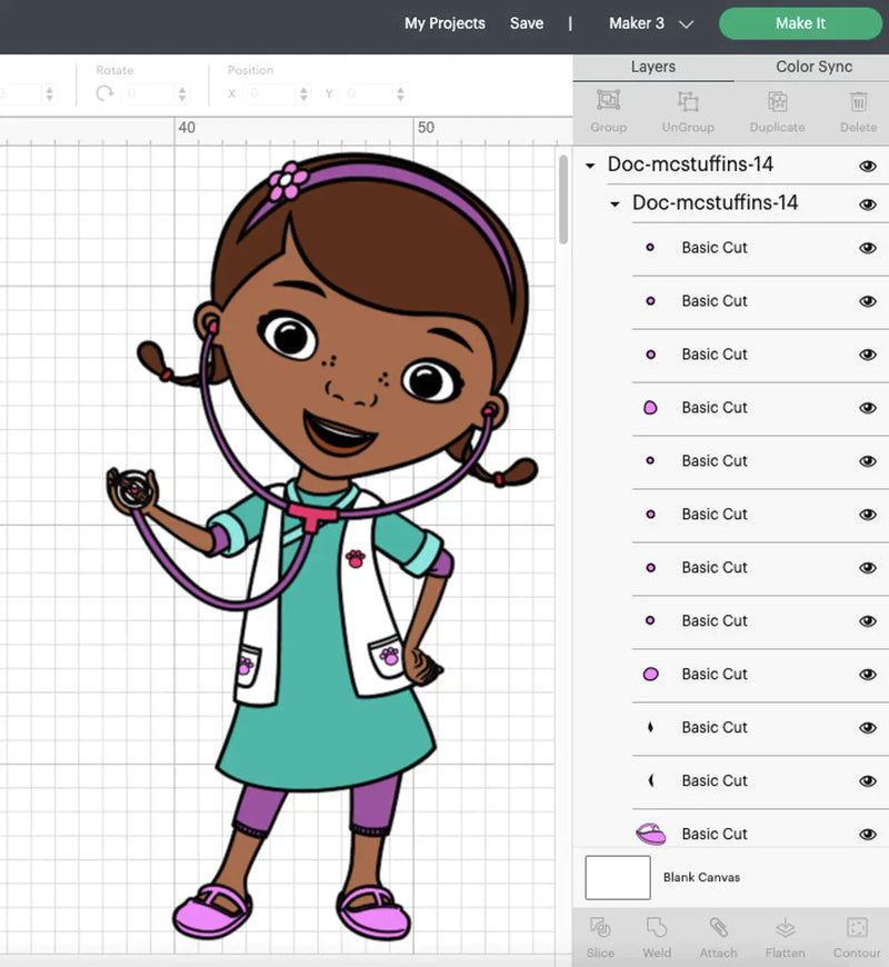 Doc McStuffins PNG & SVG Bundle, 55 Files For Cricut & Silhouette