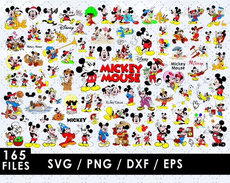 Mickey Mouse SVG, Mickey Mouse Face SVG, Mickey Ears SVG, Mickey Mouse SVG For Cricut
