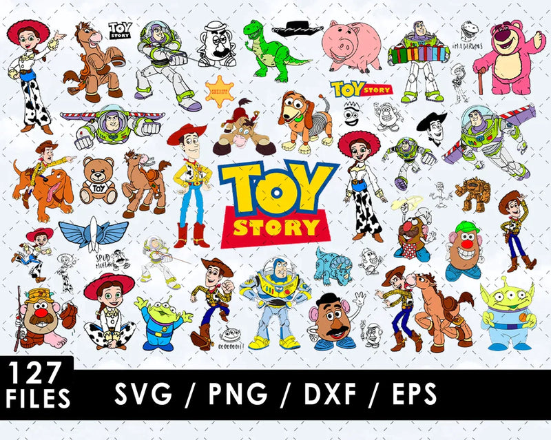 Toy Story Clipart Bundle, PNG & SVG Cut Files for Cricut & Silhouette