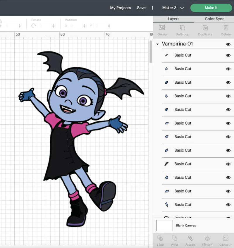 Vampirina Clipart Bundle, PNG & SVG Files for Cricut / Silhouette