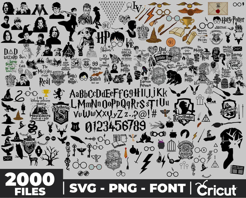 Harry Potter SVG Bundle, Harry Potter SVG Files For Cricut, Harry Potter Quotes SVG, Harry Potter Cricut Designs