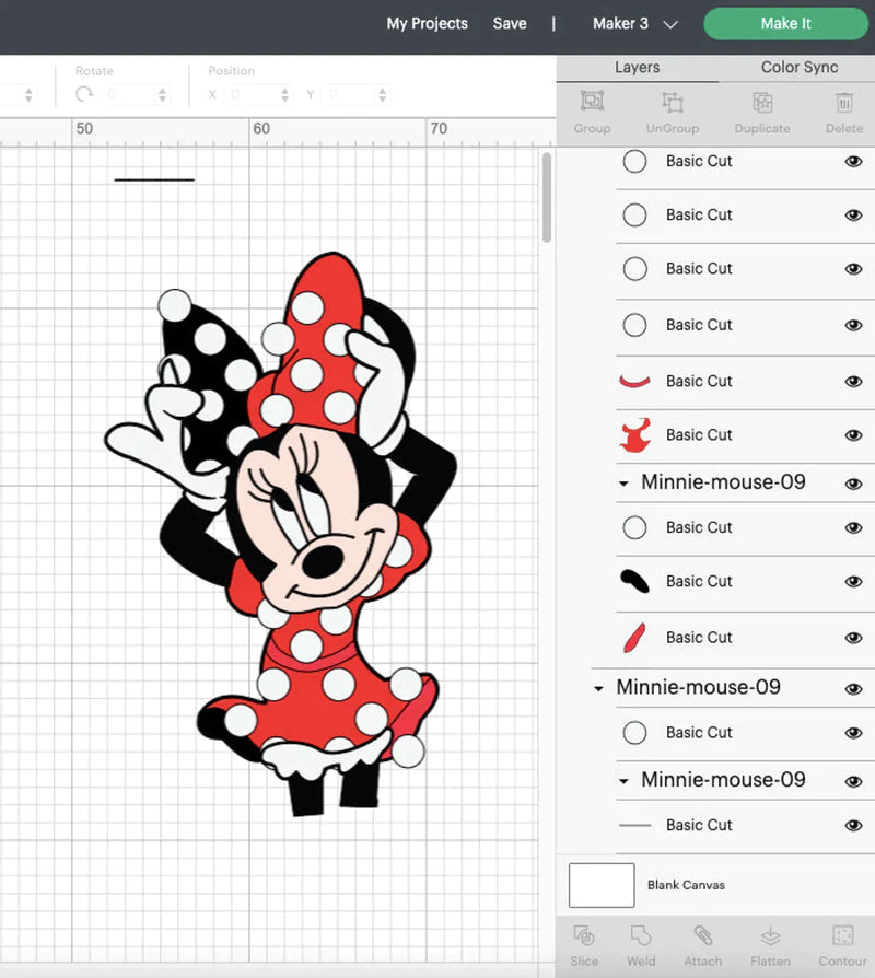 Minnie Mouse Clipart Bundle, PNG & SVG Cut Files for Cricut / Silhouette