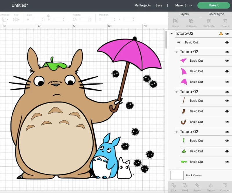 My Neighbor Totoro Clipart Bundle, PNG & SVG Cut Files for Cricut & Silhouette