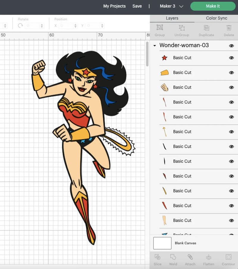 Wonder Woman Clipart Bundle, PNG & SVG Files for Cricut / Silhouette